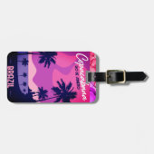 Copacabana Beach, Rio De Janeiro Luggage Tag ラゲッジタグ (正面横)