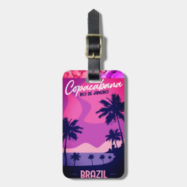 Copacabana Beach, Rio De Janeiro Luggage Tag ラゲッジタグ