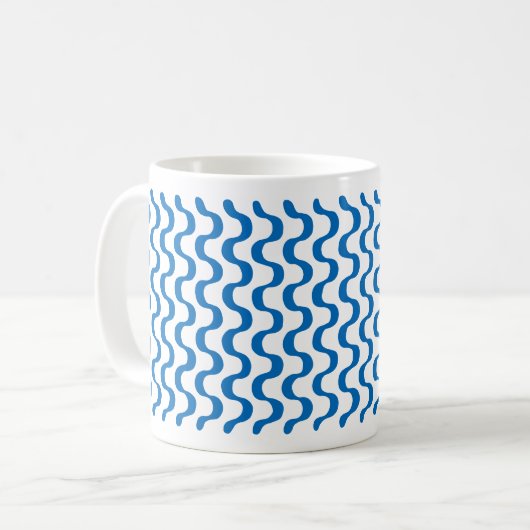 Copacabana Blue コーヒーマグカップ (正面左)