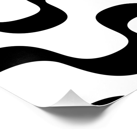 Copacabana / Ipanema - Black and White ポスター (コーナー)