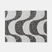 Copacabana Sidewalk Brazilian pattern ドアマット (正面)