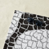 Copacabana Sidewalk Brazilian pattern ビーチタオル (インサイチュ)