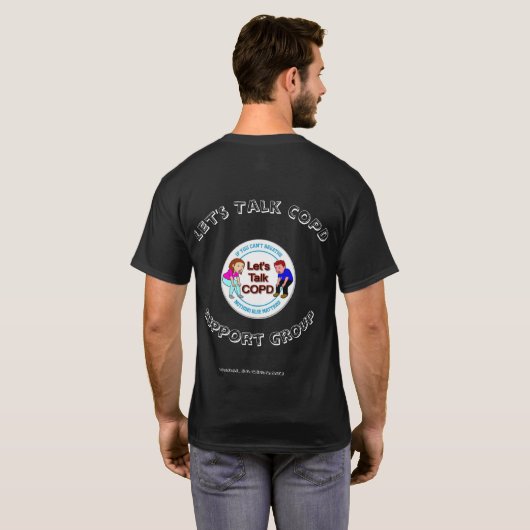 COPDの支援団体を話そう Tシャツ (裏面フル)