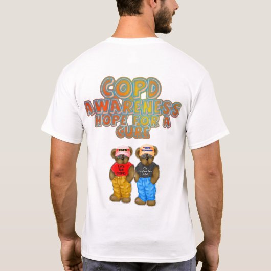 COPD認識度シャツ Tシャツ (裏面)