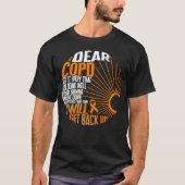 COPD認識度シ親愛ャツ、COPD I Get Back Tシャツ (正面)