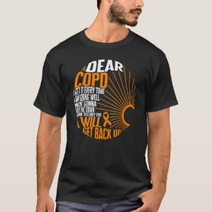 COPD認識度私はリボン肺病を取り戻す Tシャツ