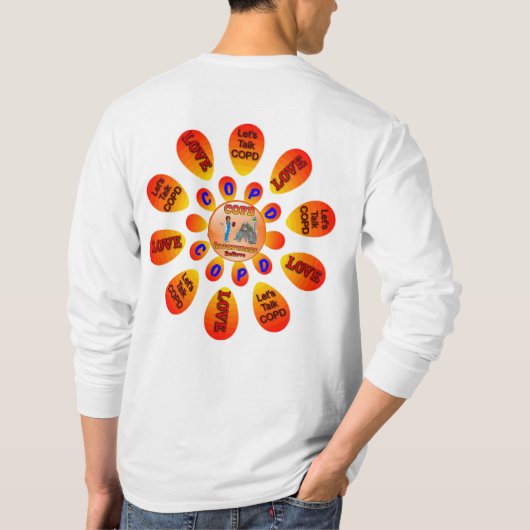 COPD認識度 Tシャツ (裏面)