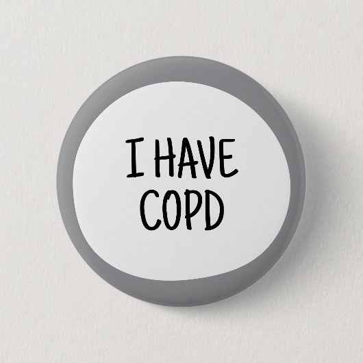 COPD、喘息 非目に見える障がい啓発 缶バッジ (正面)