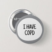 COPD、喘息 非目に見える障がい啓発 缶バッジ (正面&裏面)
