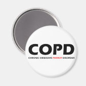 COPD – 慢性強迫性鸚鵡病 マグネット (正面/裏面)