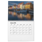 Copenhagen-Denmark Calendar カレンダー (2月 2026)
