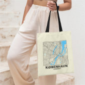 Copenhagen, Denmark, City Map Tote Bag トートバッグ