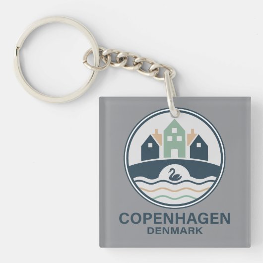 Copenhagen Denmark Europe キーホルダー (正面)