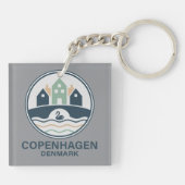 Copenhagen Denmark Europe キーホルダー (裏面)