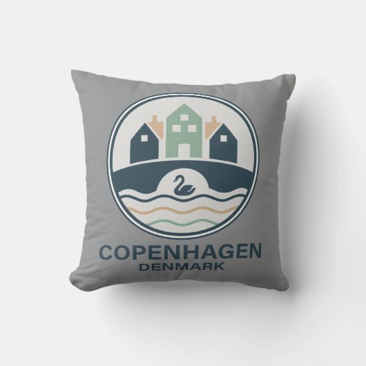 Copenhagen Denmark Europe クッション (正面)
