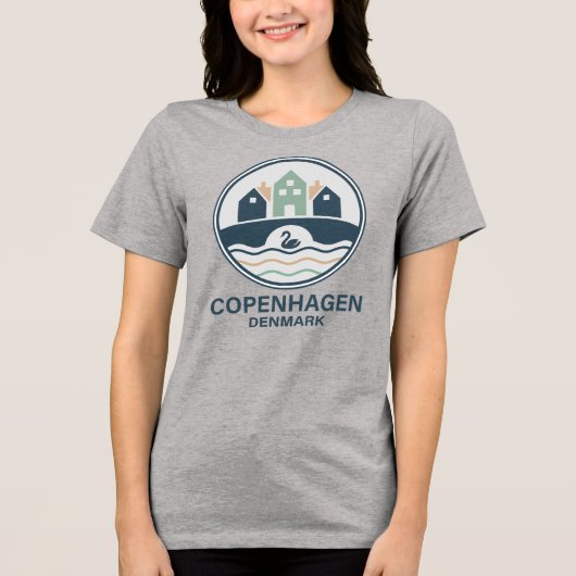 Copenhagen Denmark Europe トライブレンドＴシャツ (正面)