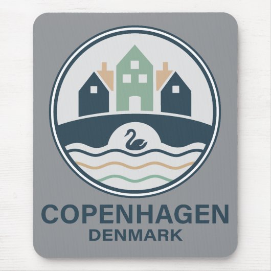 Copenhagen Denmark Europe マウスパッド (正面)