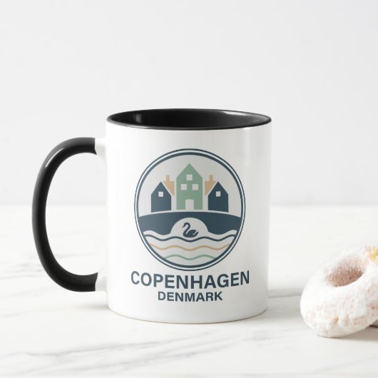 Copenhagen Denmark Europe マグカップ (ドーナツ)