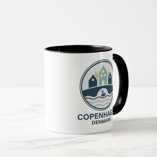 Copenhagen Denmark Europe マグカップ (正面右)