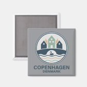 Copenhagen Denmark Europe マグネット (正面/裏面)
