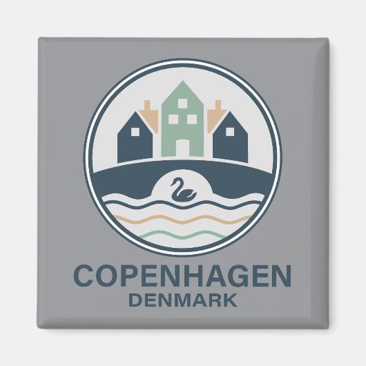 Copenhagen Denmark Europe マグネット (正面)