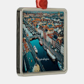 Copenhagen, Denmark scenic view メタルオーナメント (右)