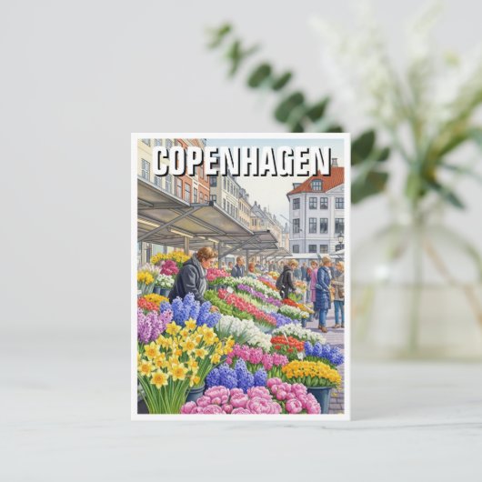 Copenhagen Denmark Travel ポストカード (スタンド正面)