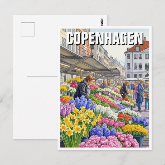 Copenhagen Denmark Travel ポストカード (正面/裏面)