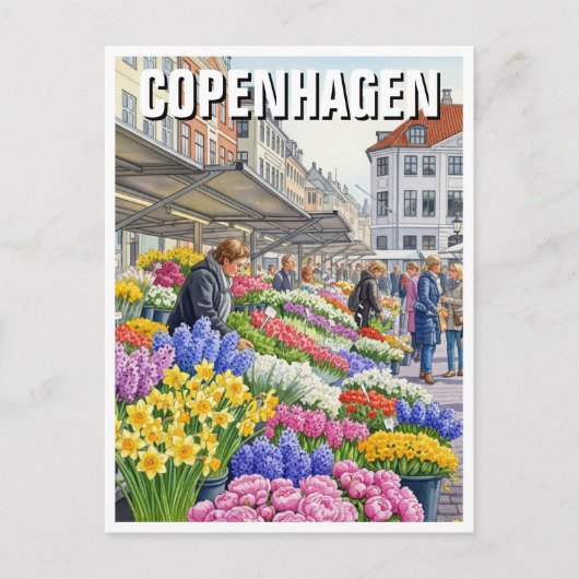 Copenhagen Denmark Travel ポストカード (正面)
