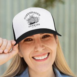 Copenhagen Denmark vintage Landscape キャップ