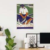 Copenhagen Fisherman Vintage Travel Poster Denmark ポスター (ホームオフィス)