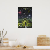 Copenhagen Painting Denmark Travel Poster Danish A ポスター (キッチン)