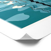 Copenhagen Travel Poster Print 1 ポスター (角)