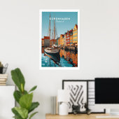 Copenhagen Travel Poster Print 1 ポスター (ホームオフィス)