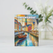 Copenhague invite à la douceur de l'été ポストカード (スタンド正面)