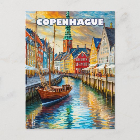 Copenhague invite à la douceur de l'été ポストカード (正面)