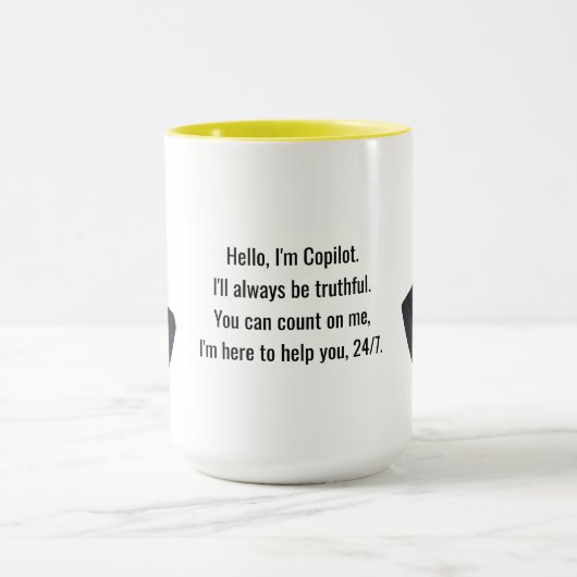 COPILOT 15oz MUG with my Mug on the Mug! マグカップ (中央)