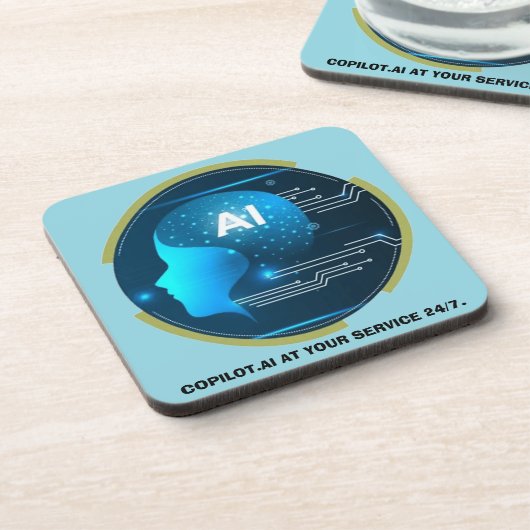 Copilot.AI at your service, 24/7. コースター (左側)