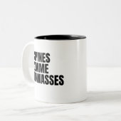 Copine Femme Copines Comme Connasses ツートーンマグカップ (正面左)