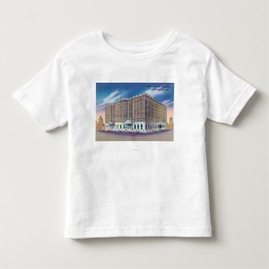 CopleyのSheratonのホテルの外観 トドラーTシャツ (正面)