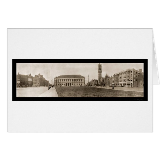 Copley正方形のボストンの写真1910年 (正面横)