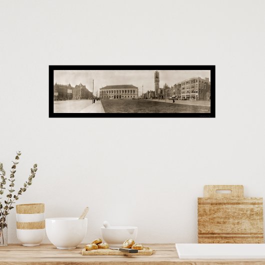 Copley Square Boston写真1910 ポスター (キッチン)