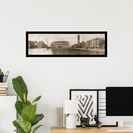 Copley Square Boston写真1910 ポスター (ホームオフィス)