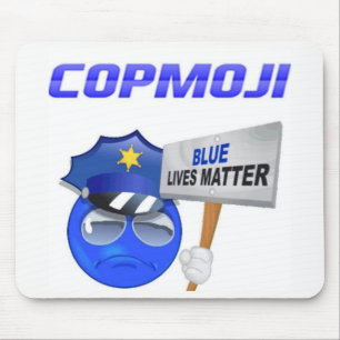 CopMoji -青い生命問題のマウスパッド マウスパッド