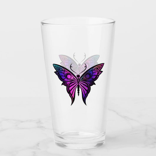 Copo de Vidro (Glass Cup) Borboleta Mística タンブラーグラス (正面)