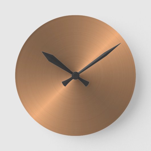 Copper ラウンド壁時計 (正面)