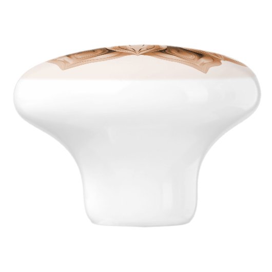 Copper 3D Shiny Mandala セラミックノブ (側面)