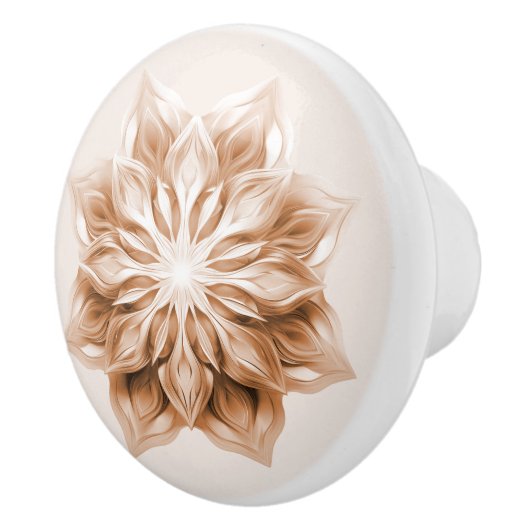 Copper 3D Shiny Mandala セラミックノブ (右)