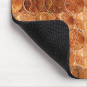 Copper Abraham Lincoln penny, one cent copper マウスパッド (コーナー)