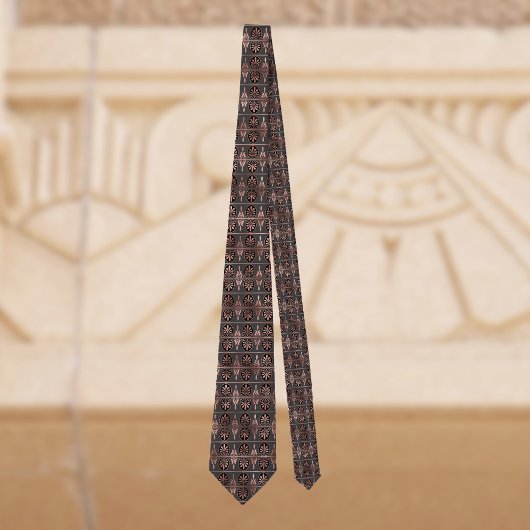 Copper and Black Art Deco Look Elegant ネクタイ